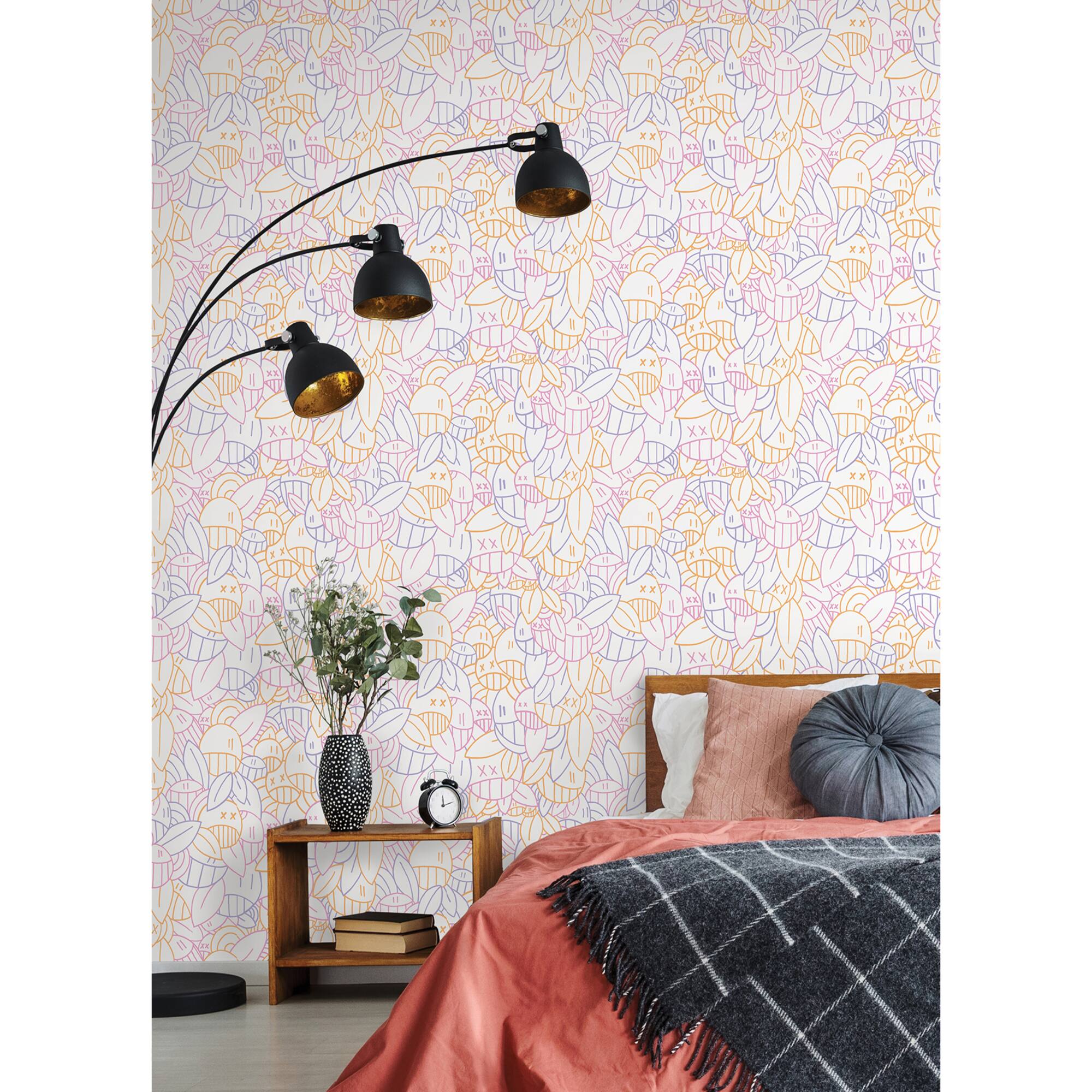 Arm of Casso Warm Floral Sequence Peel & Stick Wallpaper